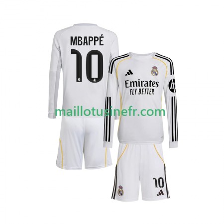 Maillot de Foot Real Madrid Kylian Mbappé 10 Domicile 2025-26 Manches Longues - Enfant Maillot de Foot Real Madrid Kylian Mbappé 10 Domicile 2025-26 Manches Longues - Enfant